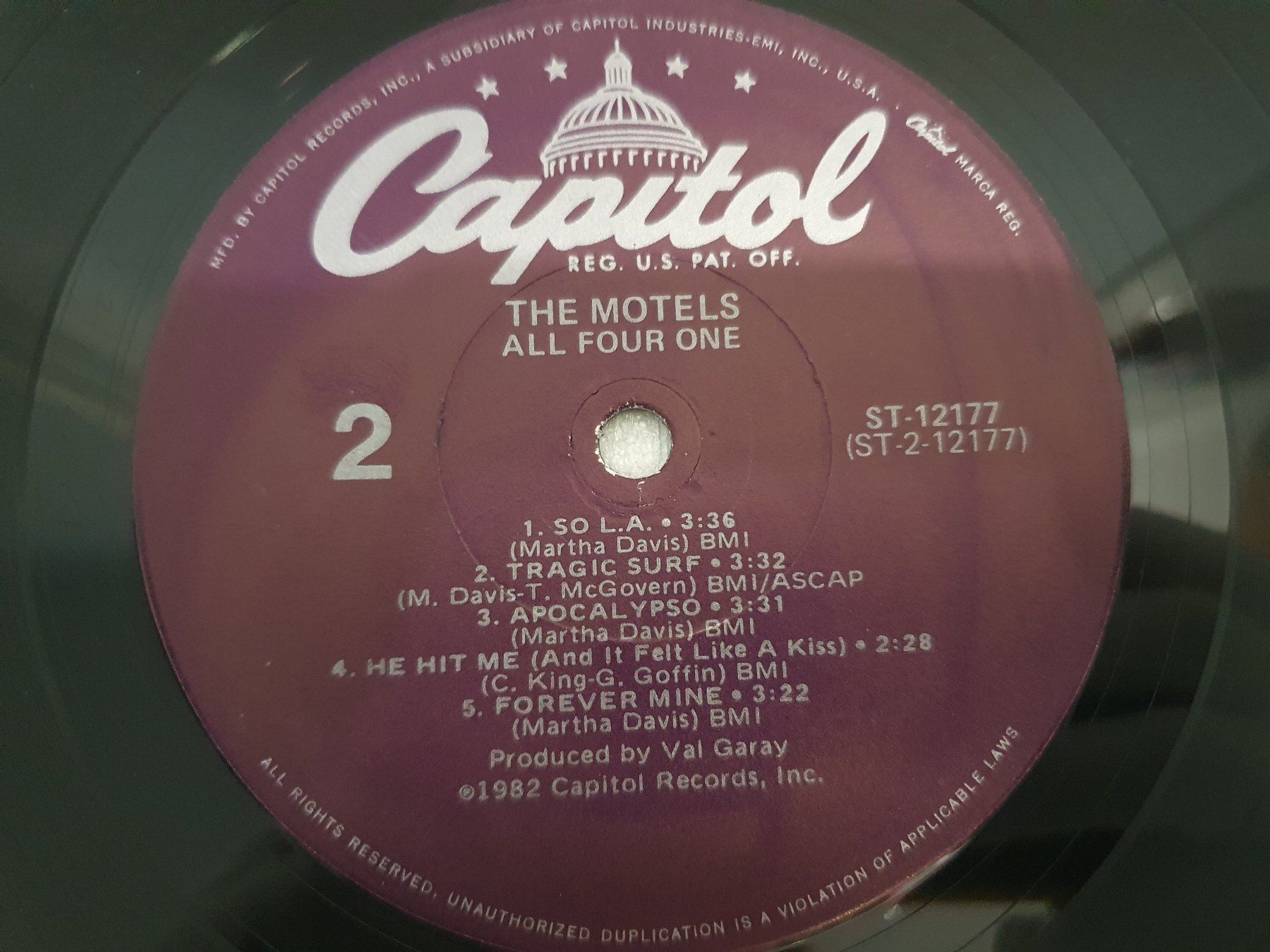 Schallplatten: The Motels – All Four One – Gebraucht aus Uster von Vinyl-Leidenschaft 6