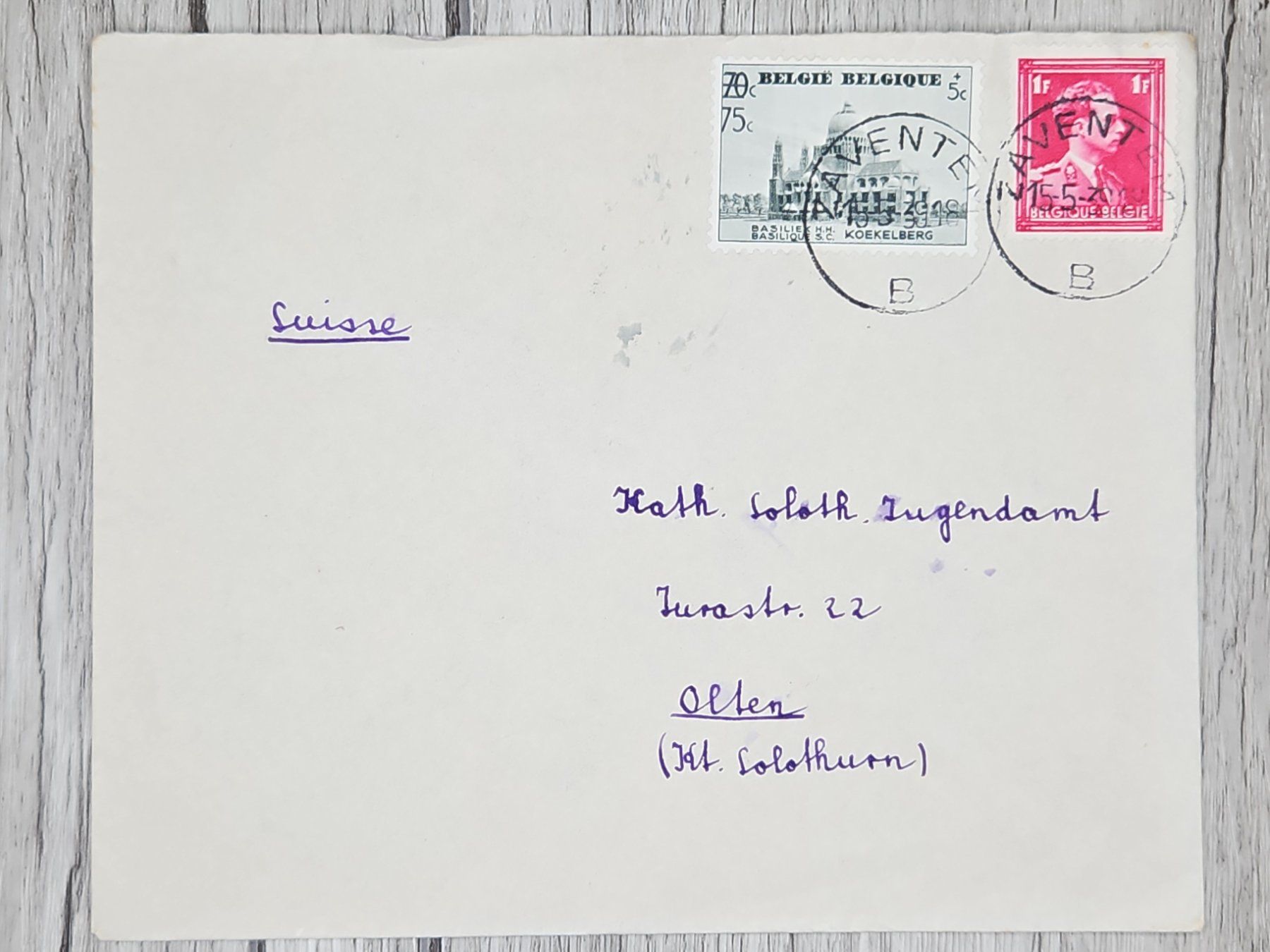 Tutti i francobolli: CL14 Enveloppe + Timbre Belgique 1939 – Usato da Cousset venduto da Patrick_Collections