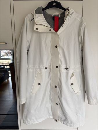 Marie Lund Regenjacke weiss Grösse M guter Zustand