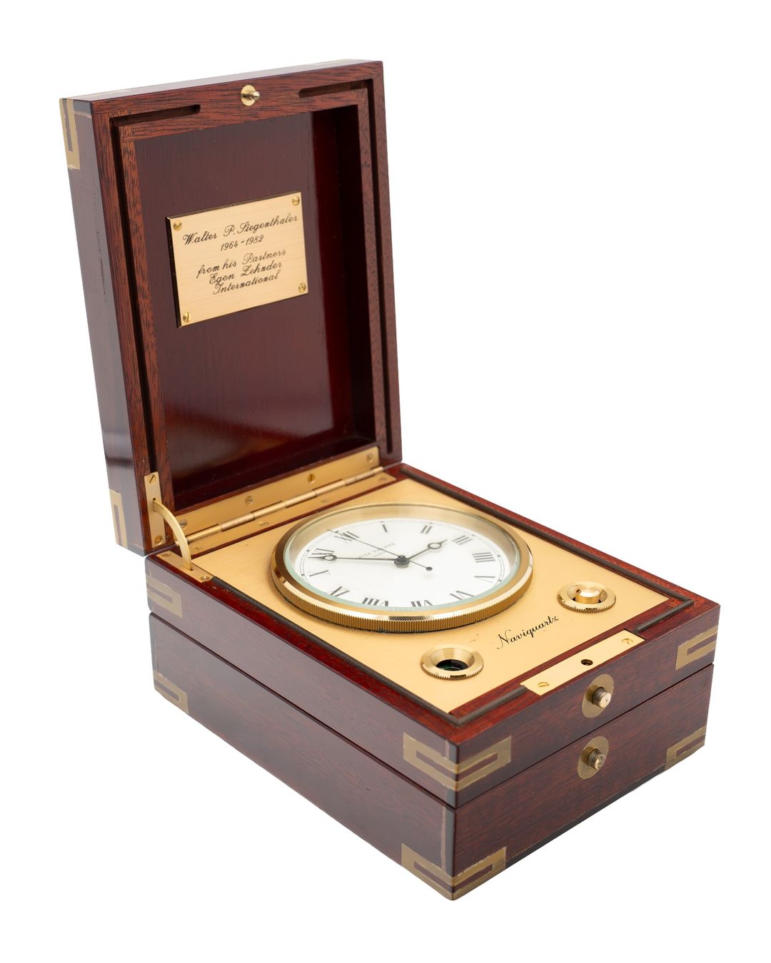Patek Philippe Orologi da terra & Orologi da parete: Patek Philippe Desk clock Naviquartz III Full set – Usato da Genève venduto da aspaklariacollection 2