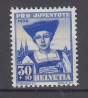 Variété Pro Juventute 92.3.01 neuf*