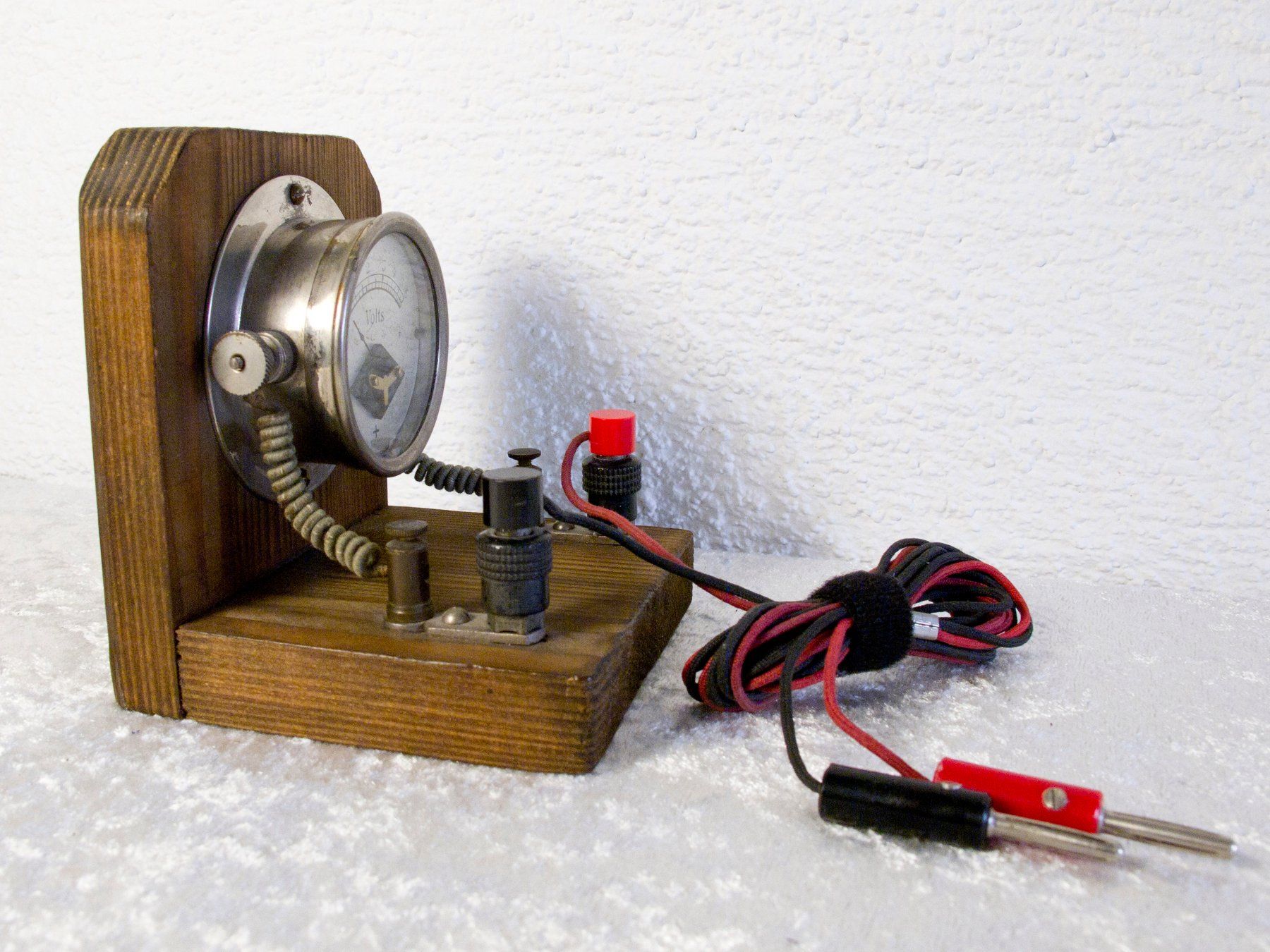 Misurare: VOLTMETER ANTIK Frankenstein Messgerät Strom Spannung – Usato da Blauen venduto da wosonst 4