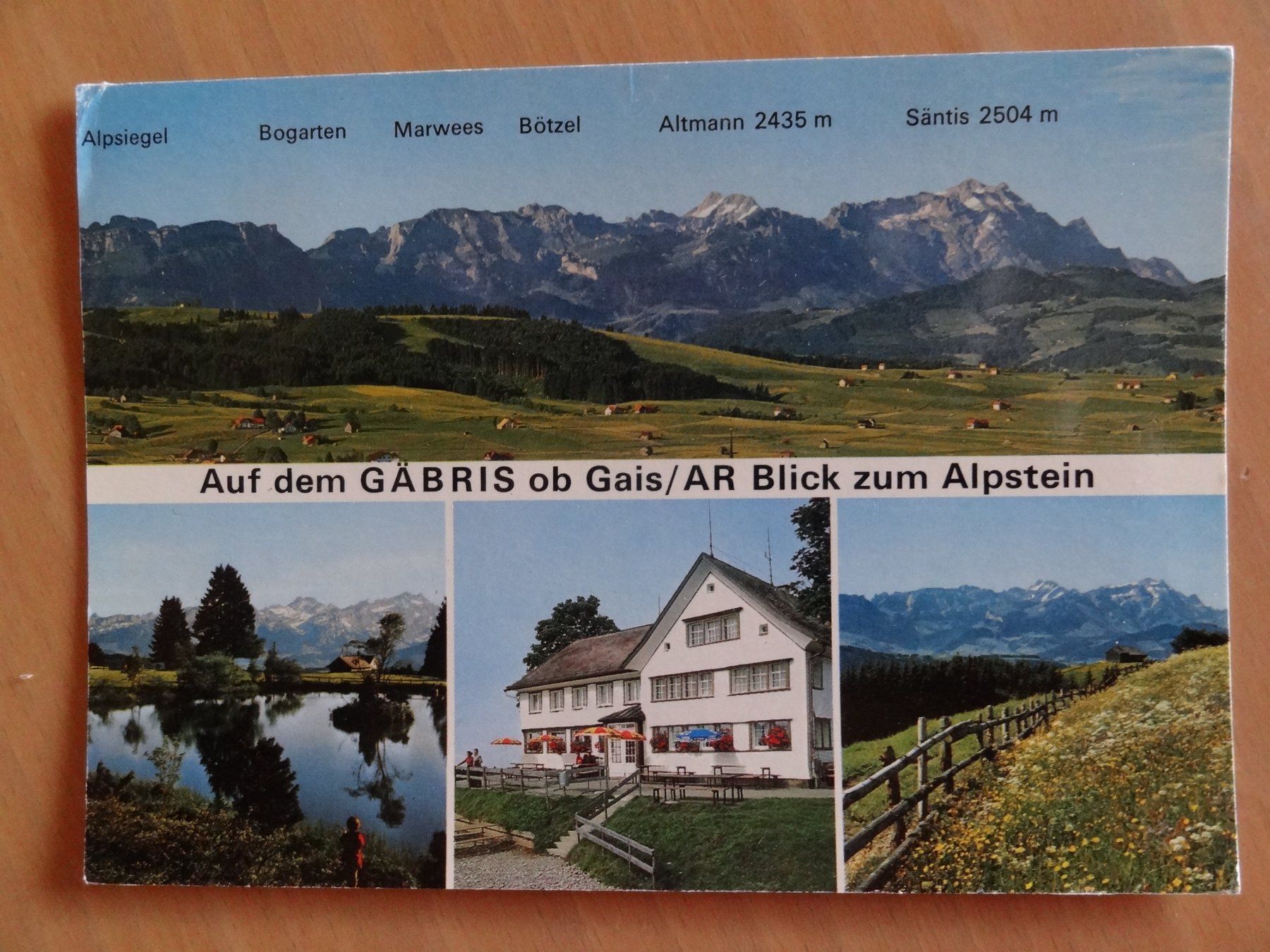 Cartoline postali: auf dem Gäbris ob Gais - 1997 – Usato da St Léonard venduto da Riglin