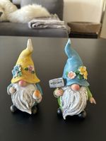 Gartenzwerge Set 2 Stck. mit Willkommensschild Dekoration