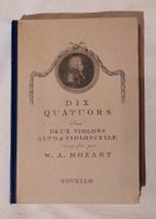 die 10 grossen Mozart-Streichquartette gebunden,  Novello