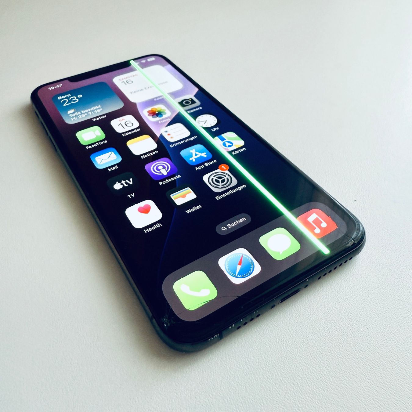 Apple Handys / Smartphones: iPhone XS Max 256GB Schwarz mit Displaybruch – Gebraucht aus Basel von MY.AIRPODS.SHOP 2