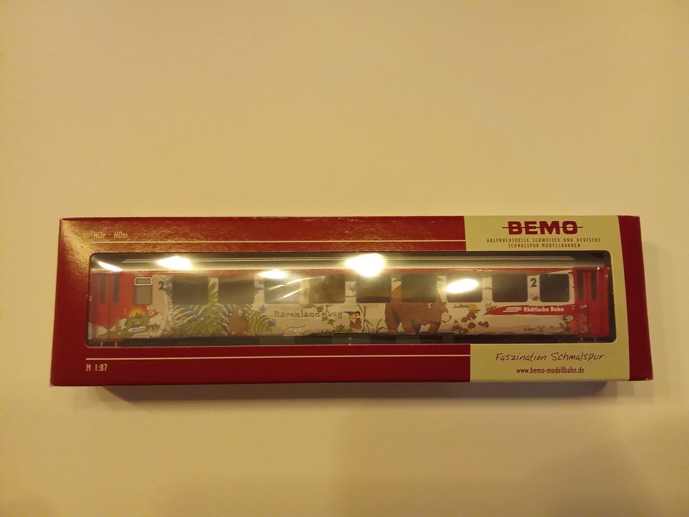 BEMO 3253147 Carrozza unità RhB I 2317 Bärenland Arosa, scartamento