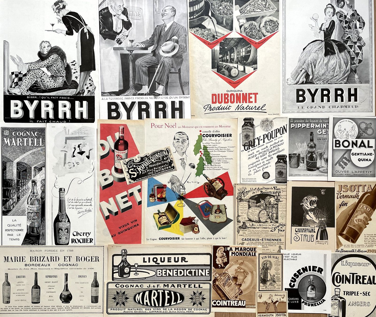 Grafica & Litografie: Apéritifs, Cognac, Vin - 30 alte Werbungen / Publicités – Usato da Savagnier venduto da Ne2065 3
