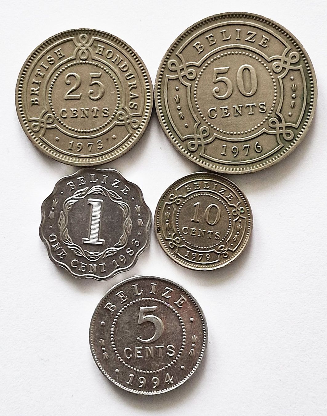 Toutes les monnaies: 5 x Belize – D'occasion à Illnau par swisshippo 1