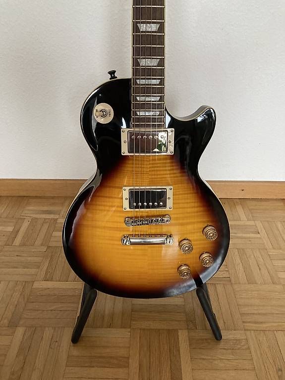 Epiphone Strumenti musicali: Epiphone Les Paul Tribute Plus Vintage Sunburst – Nuovo (secondo la descrizione) da Boudry venduto da jack067 1