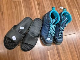 Wanderschuh Quechua und Slipper gr 38 K27