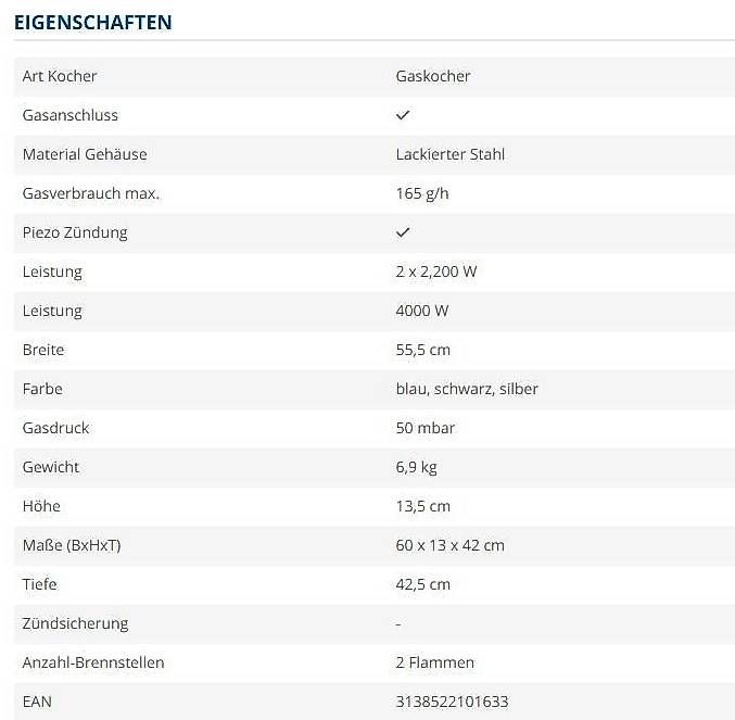 Cucine: Gaskocher – Usato da Brittnau venduto da pia_7wjl 1