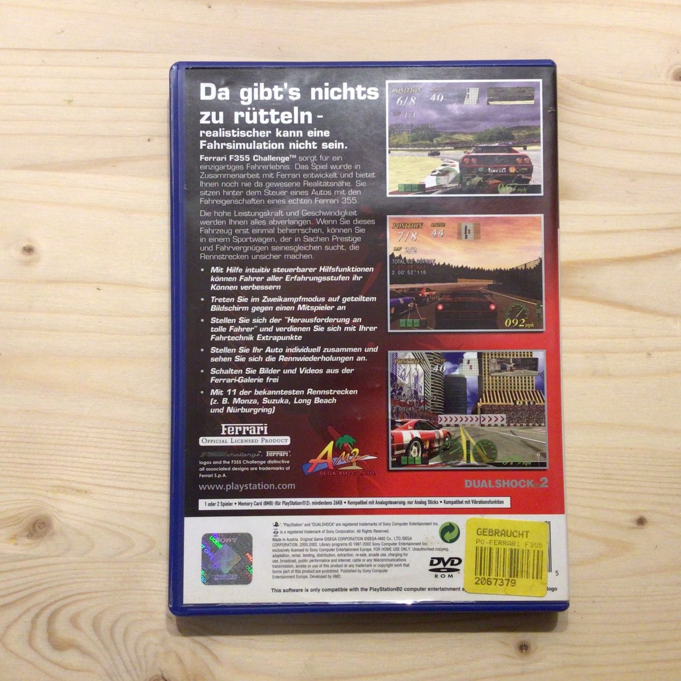 Sony Giochi: Ferrari F355 Challenge Playstation 2 – Usato da Salmsach venduto da Fxwg 1