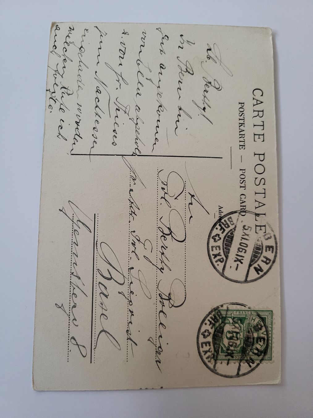 Cartoline postali: Ansichtskarte Bern Paulus Kirche 5 Nov 1906 RN – Usato da nunningen venduto da mic_88k2 1