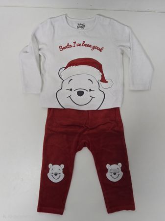 Weihnachts Schlafanzug Pyjama Gr. 86 Winnie Puuh C&A Disney 