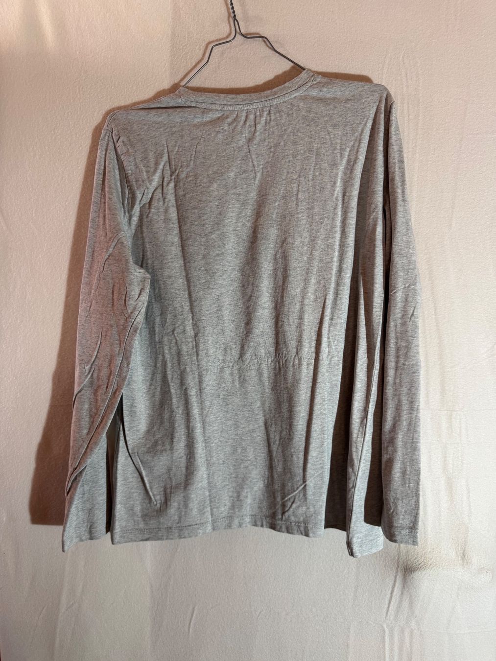 C&A Top: Hellgraues Langarmshirt Basic von C&A Gr. XL – Usato da Grosswangen venduto da second_hand_dress 6