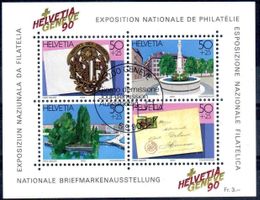 NATIONALE BRIEFMARKENAUSSTELLUNG GENF90 AUSGABETAG - N01