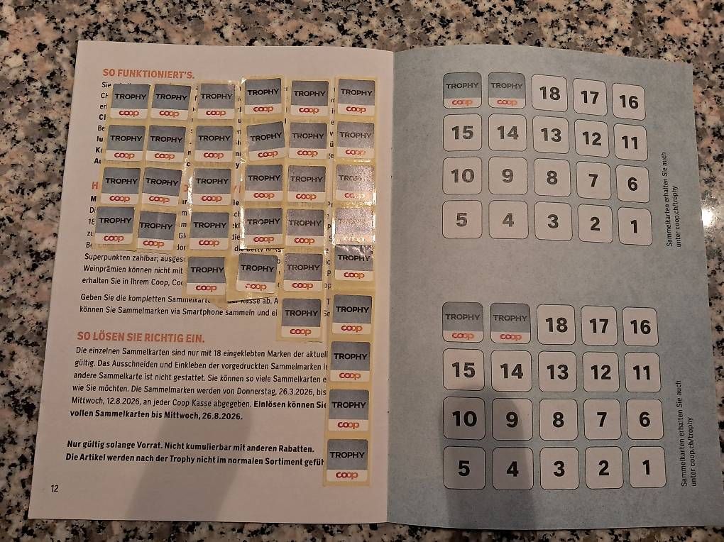 Coop Raccolte di bollini & punti: Coop Küchen Trophy 33 Märkli – Nuovo e nell'imballaggio originale da Belp venduto da Verk976 1
