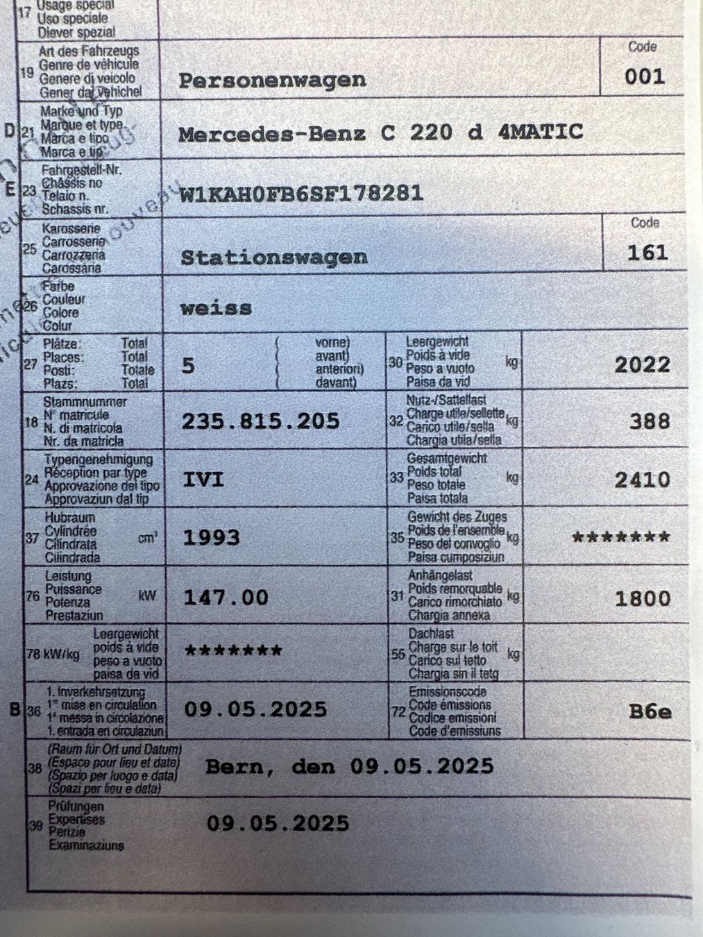 Mercedes-Benz Automobili: MERCEDES-BENZ C 220d 4MATIC – Usato da Steffisburg venduto da Volvo_Cars_Thun 9