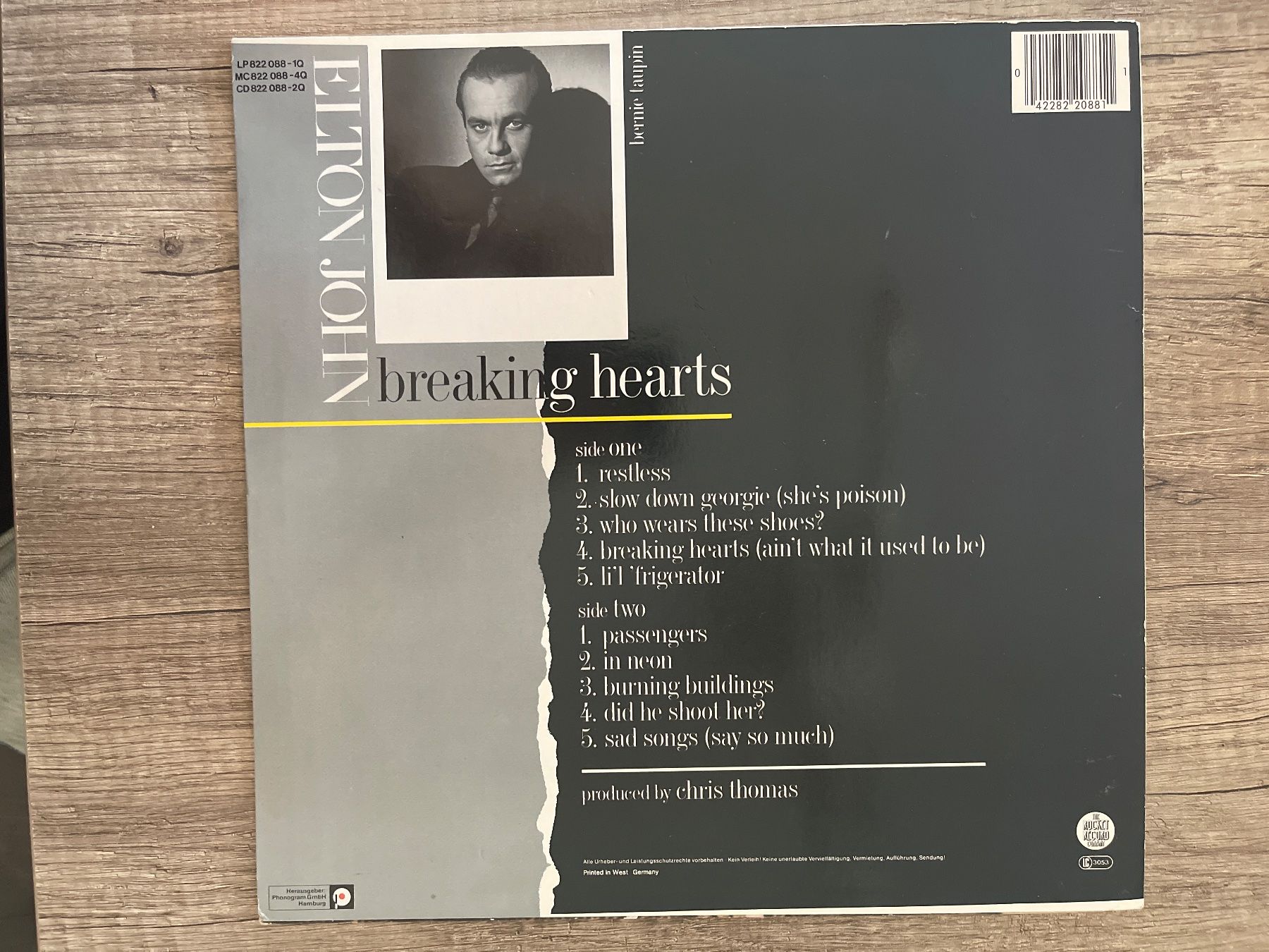 Dischi in vinile: A375/Elton John - Breaking Hearts – Usato da Frutigen venduto da Philippe_jsp 1