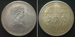KANADA 10 Dollars 1974, OLYMPIA MONTREAL, Silber unz