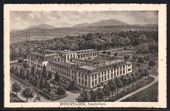 Cartoline postali: Rheinfelden, Sanatorium mit Anlagen, Wal – Usato da Berlin venduto da bartko-reher
