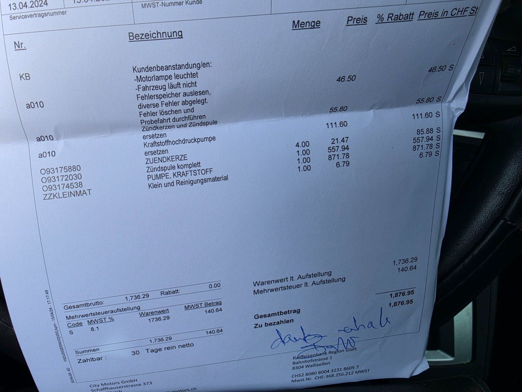 Opel Autos: Opel Zafira B 2.2   7 Platz – D'occasion à Zürich par Onebox 9