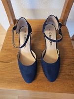 Riemenpumps dunkelblau Gr. 38