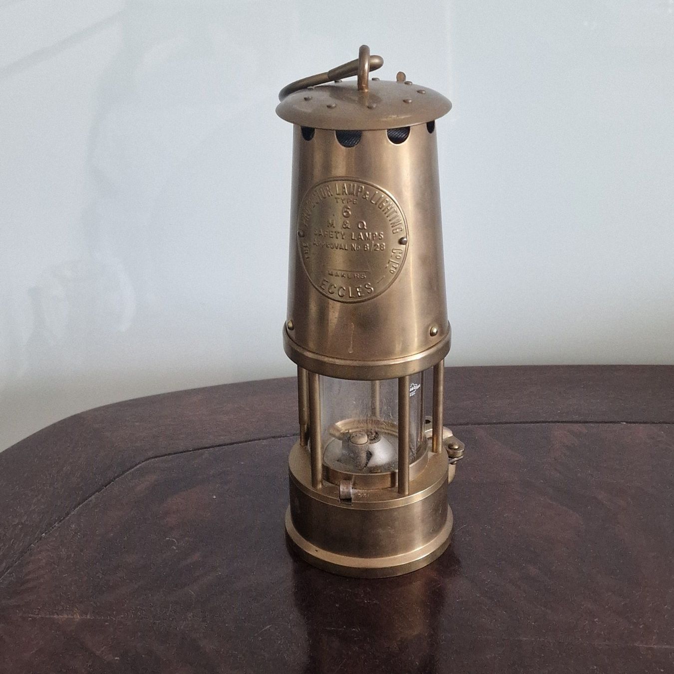 Lampade: Eccles Miners Antike Messing-Sicherheitslampe – Usato da Birr venduto da sen_sy55 1