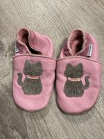 Inch Blue Leder Krabbelschuhe rosa Katze, Gr. 19, Top!