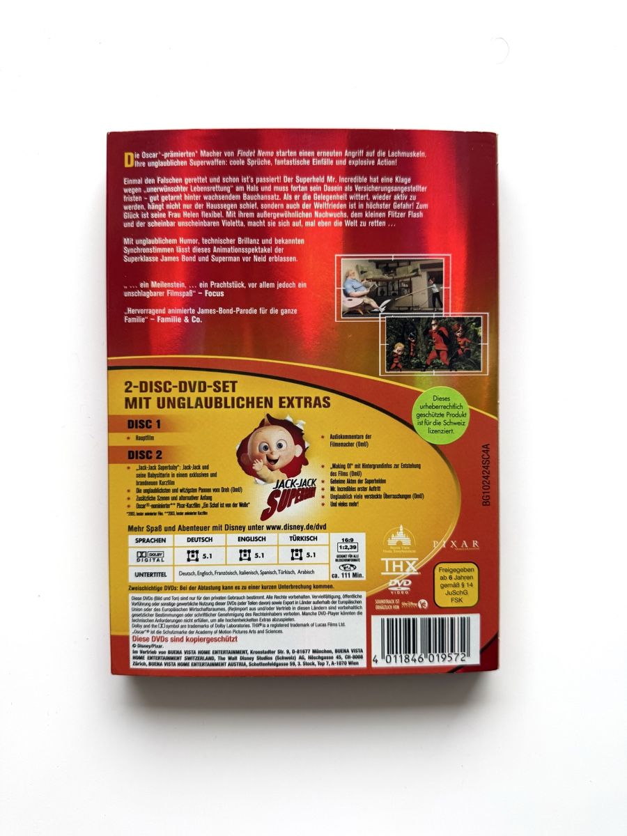 Alle DVDs: Die Unglaublichen - DVD, DE ENG , 2 Disk DVD Set – Gebraucht aus Couvet von Aura_aura 1