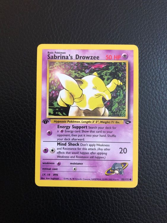 Gym challenge Sabrina’s Drowzee 1st 95/132 NM Ab 1 (Gebraucht) in ...