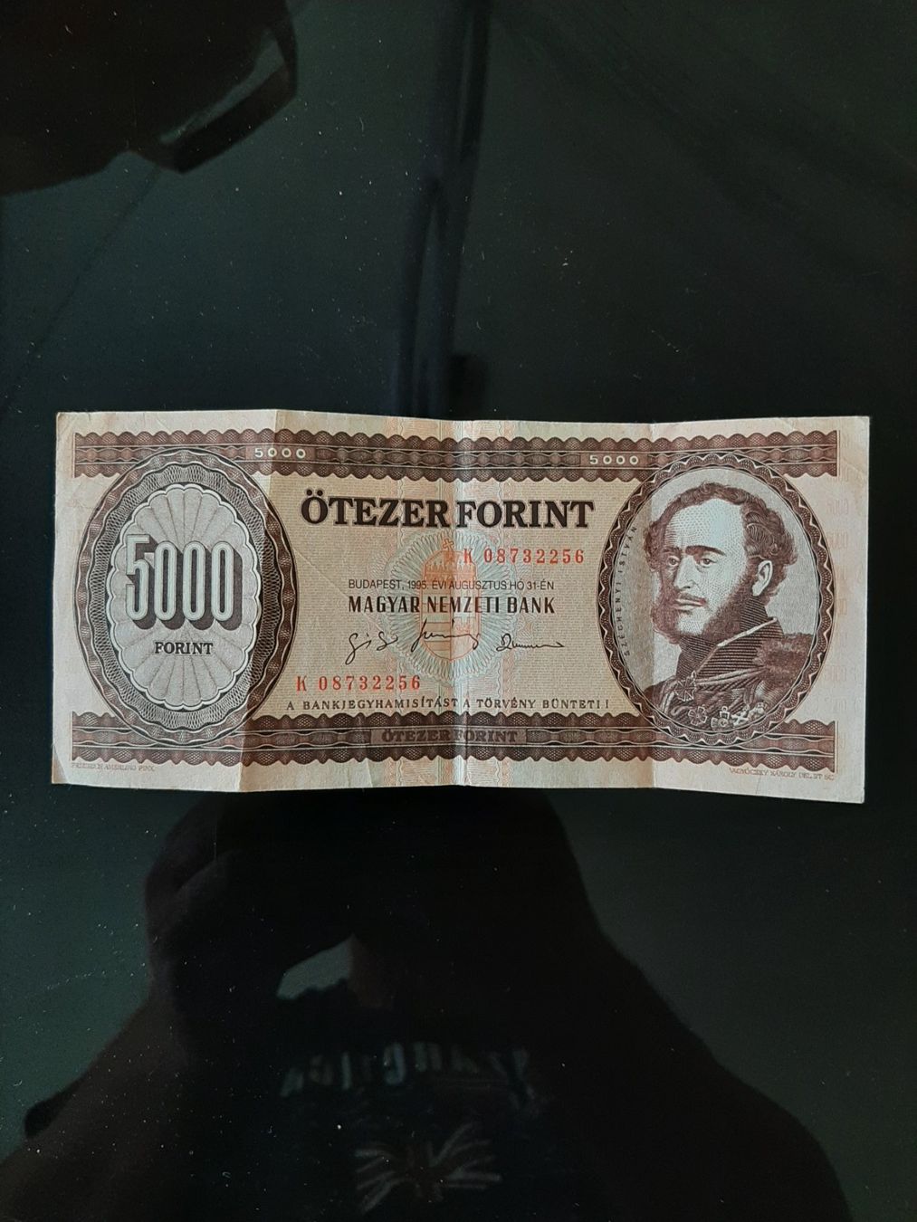 Banknoten: 5000 Forint aus 1995 seltene K-Nummer – Gebraucht aus Kreuzlingen von Jack.Daniels