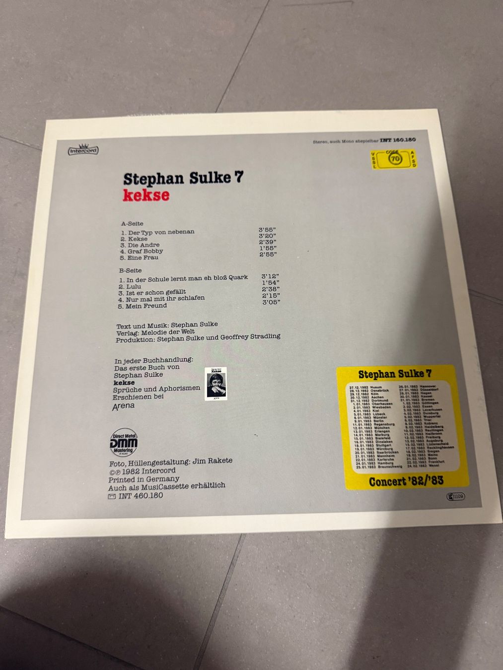 Dischi in vinile: Schallplatte / Stephan Sulke / 7 kekse – Usato da Freidorf TG venduto da sarotiko 1