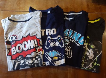 4 Longshirts (langärmelige T-Shirts, Gr. 176/182, neuwertig