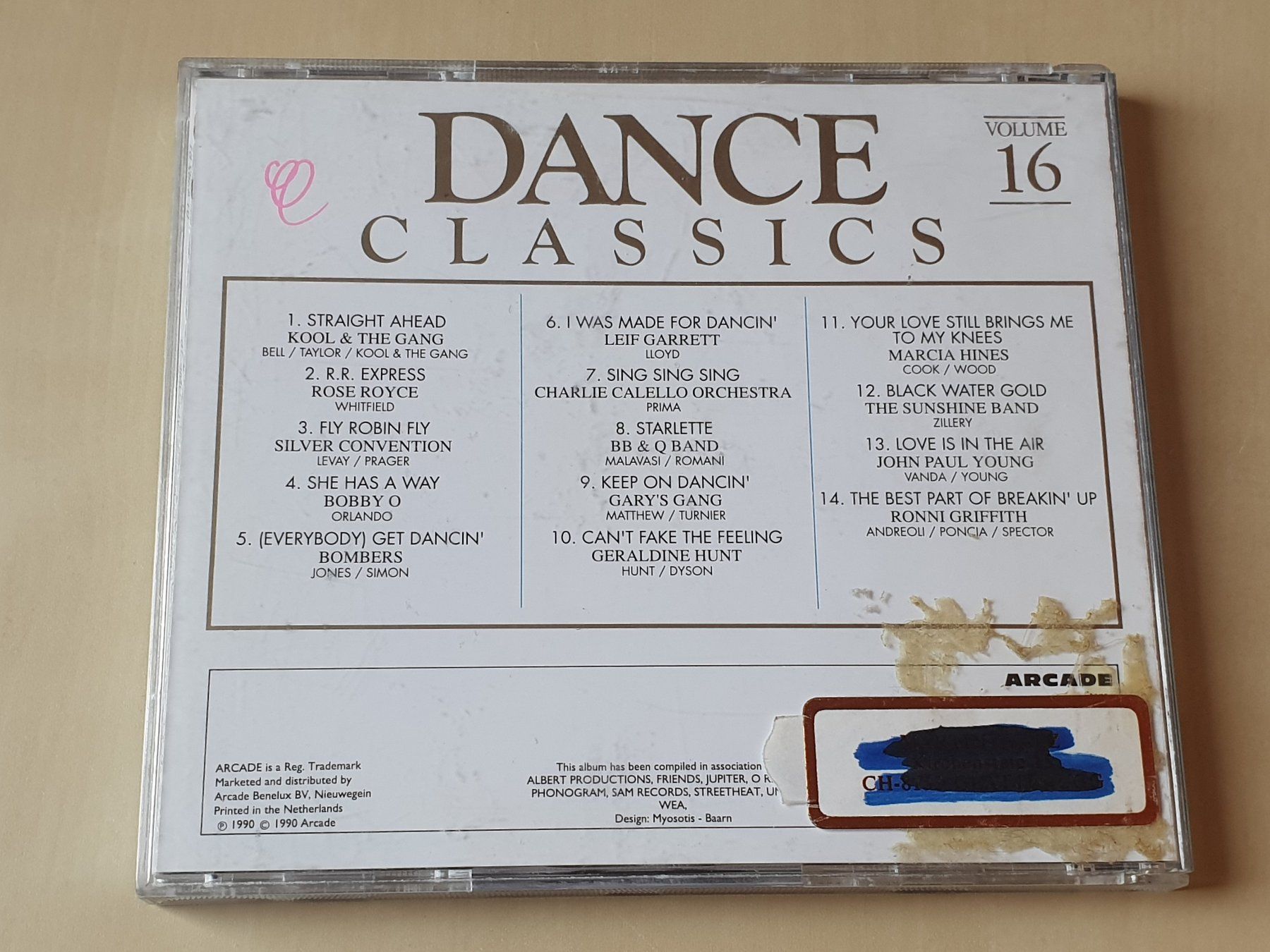 CD: Dance Classics Vol. 16 – Usato da Stansstad venduto da collectorsshop 1