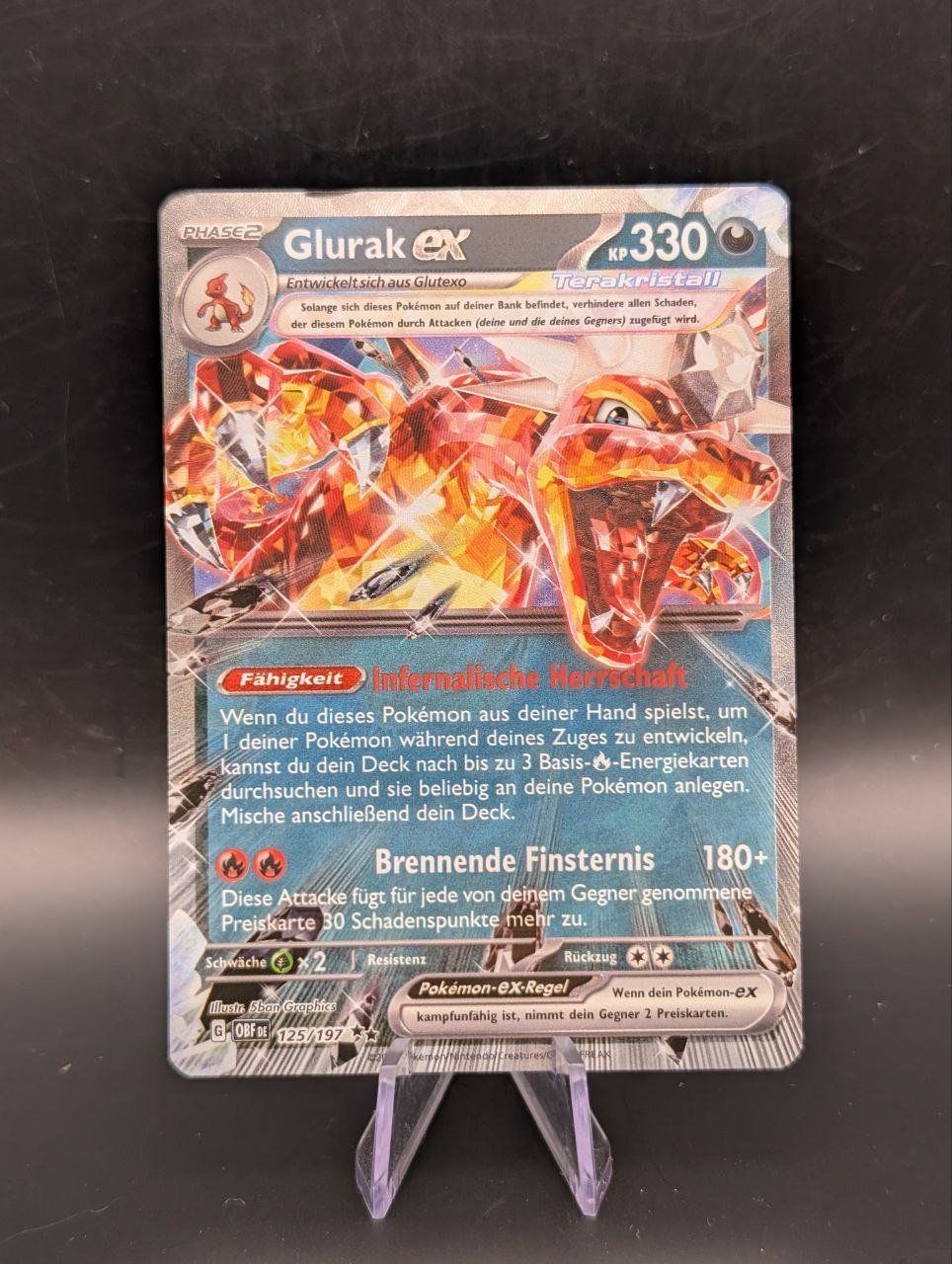 Pokémon Sammelbilder & Trading cards: Glurak ex aus Obsidian Flames – Gebraucht aus Ennetbürgen von Home_of_TCG