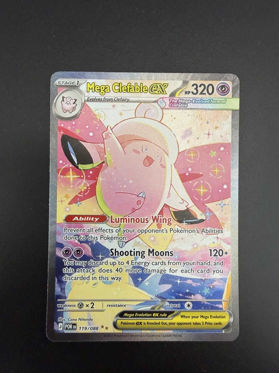 Pokémon Carte collezionabili: Mega Clefable ex 119/088 Perfect Order Pokémon – Nuovo (secondo la descrizione) da Obergösgen venduto da MaCollectingStudio