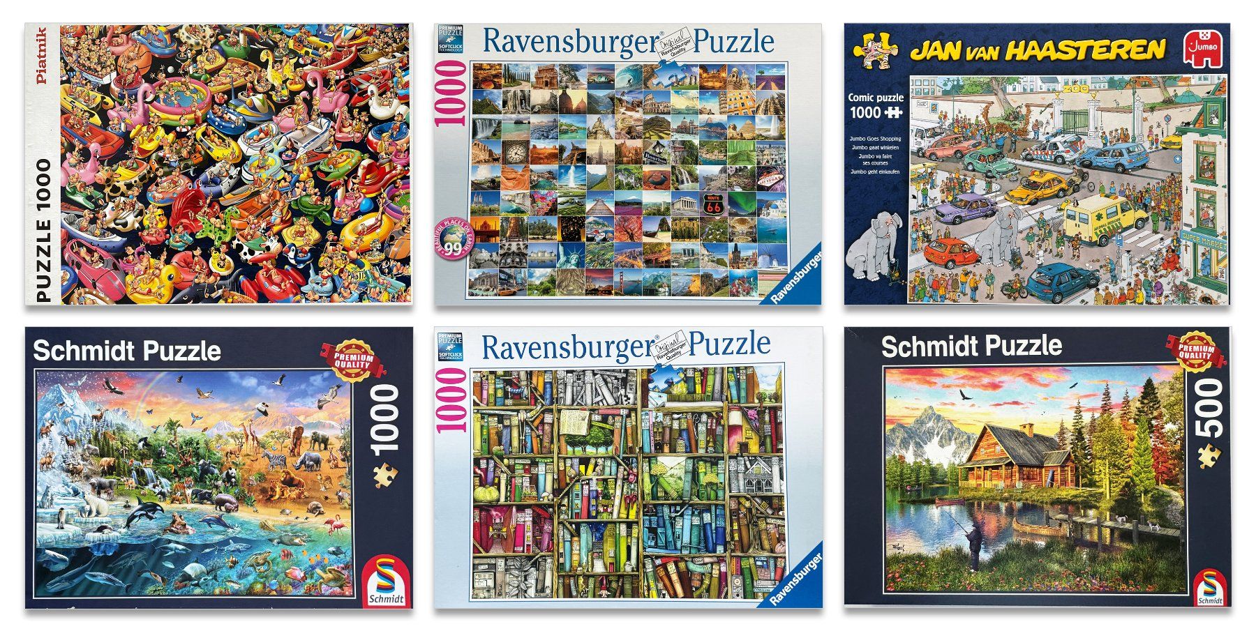Puzzle: 6 Puzzles_5x1000 Teile_1x500 Teile – Usato da Richterswil venduto da ma_cu