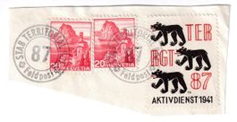 Soldaten Briefmarke gestempelt