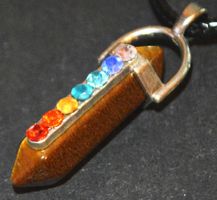 Halskette 3A – Tigerauge mit 7 Chakra