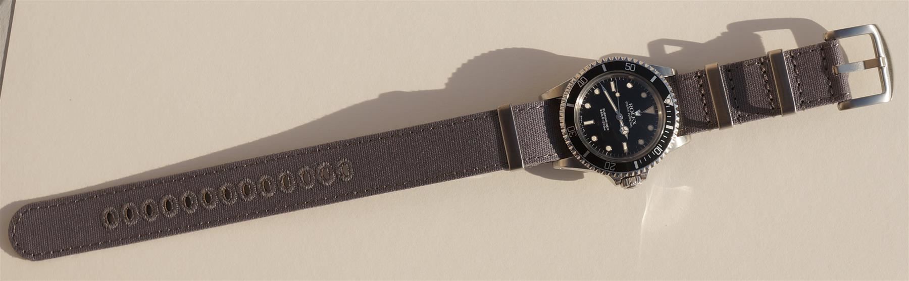 Cinturini per orologio: CANVAS NATO Strap Armband 20 mm grau – Nuovo e nell'imballaggio originale da Leipzig venduto da rheingold_watches 6