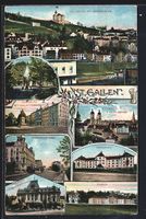 St. Gallen, Stadtpark, Marktplatz mit Va