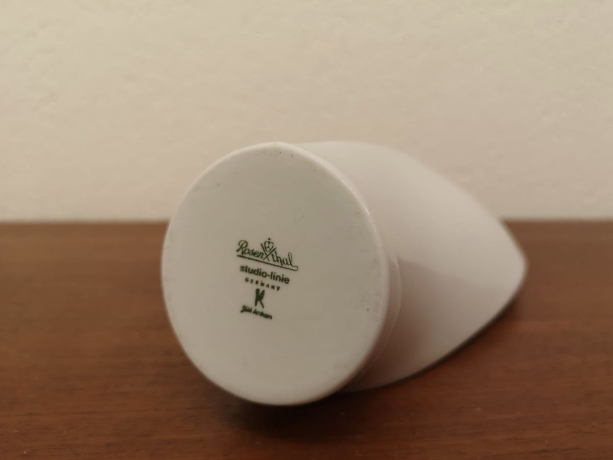 Rosenthal Kerzenständer: Seltenes Rosenthal Porzellan Teelicht oder Vase Design – Gebraucht aus Zürich von Vintagewiesel 4