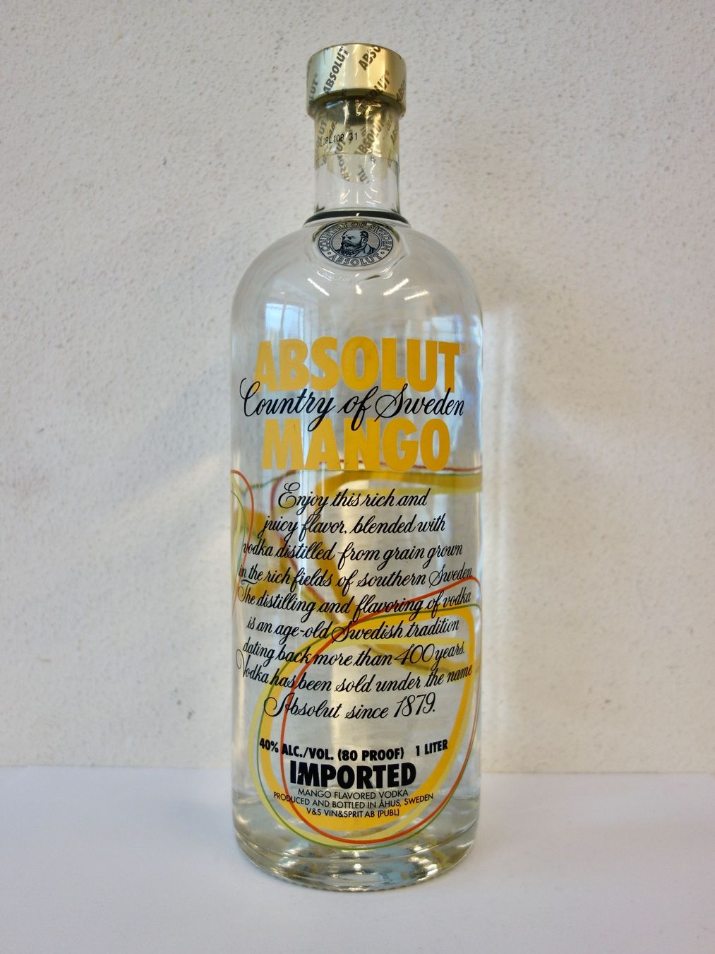 Absolut Vodka Bevande alcoliche: 1 x ABSOLUT VODKA ABSOLUT MANGO 100cl – Nuovo e nell'imballaggio originale da Kerzers venduto da zimmergruen 1