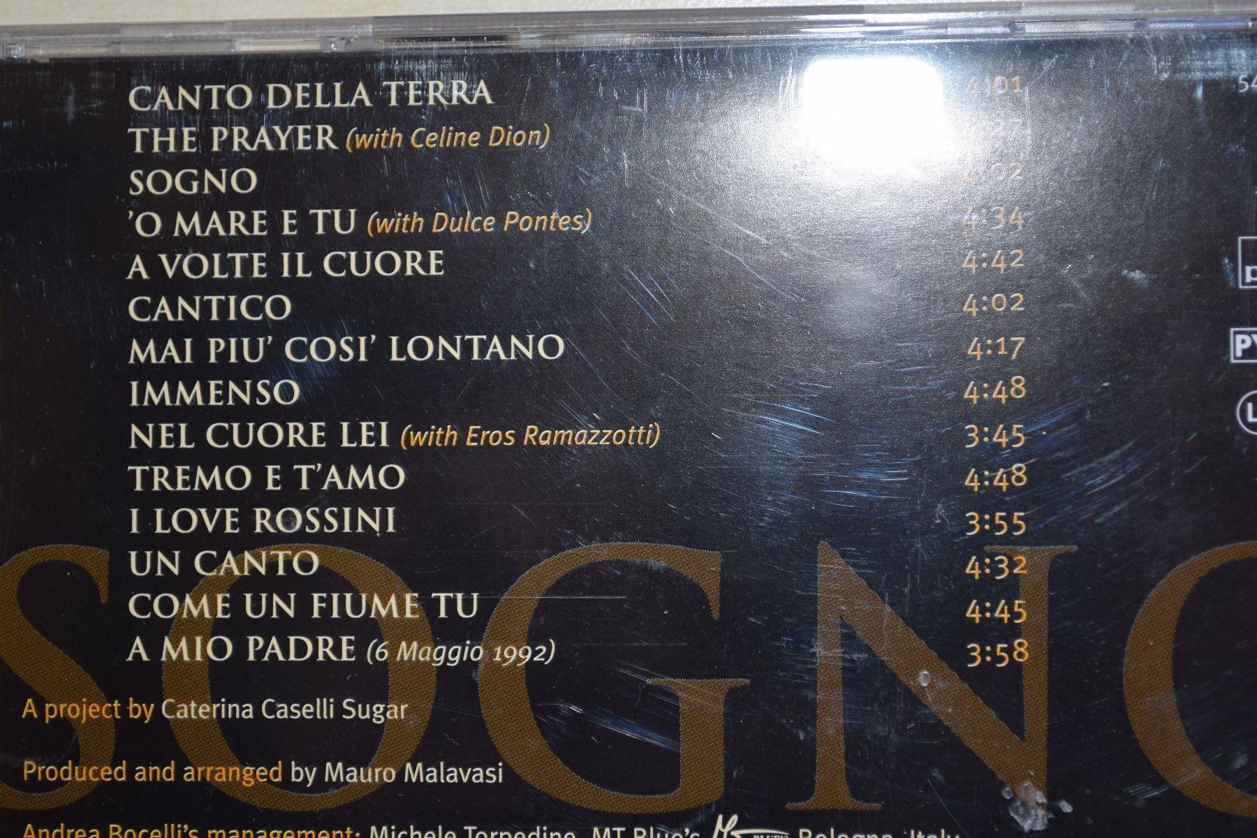 CDs: Andrea Bocelli: SOGNO (383) – D'occasion à Reutigen par DONDON55 2