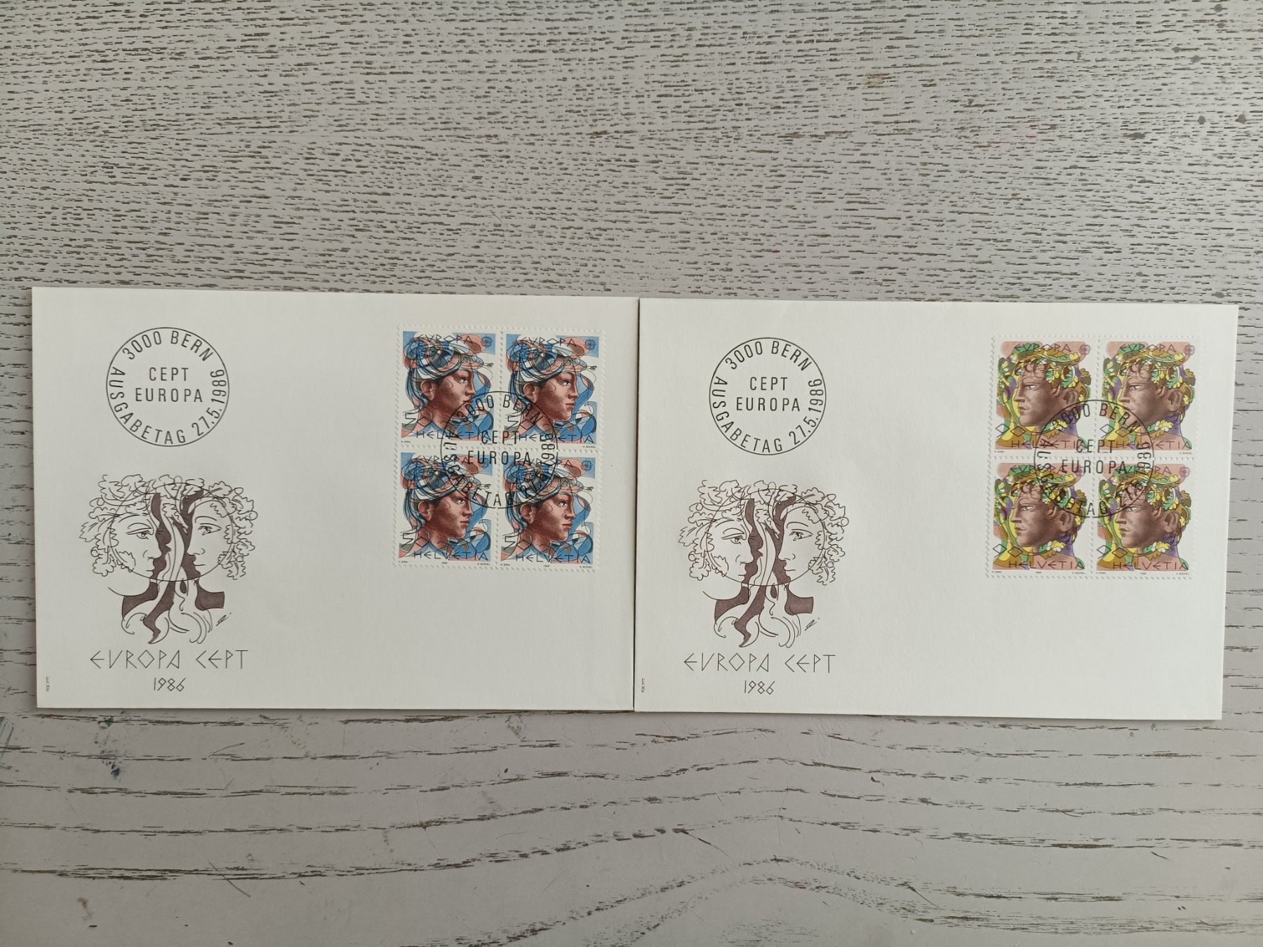Tutti i francobolli: 1986 FDC Europamarken Viererblocks – Nuovo (secondo la descrizione) da Dübendorf venduto da goeggi79
