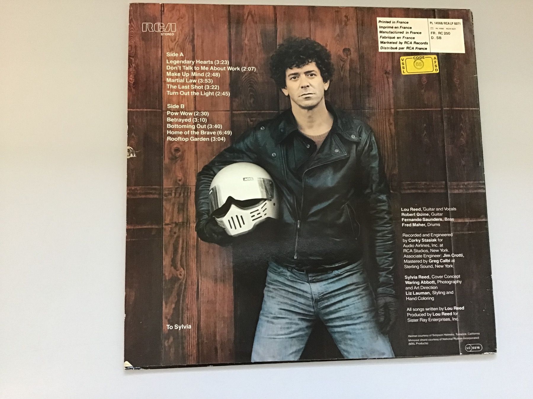 Schallplatten: LOU REED Legendary Hearts – Gebraucht aus Amriswil von Austinn 1