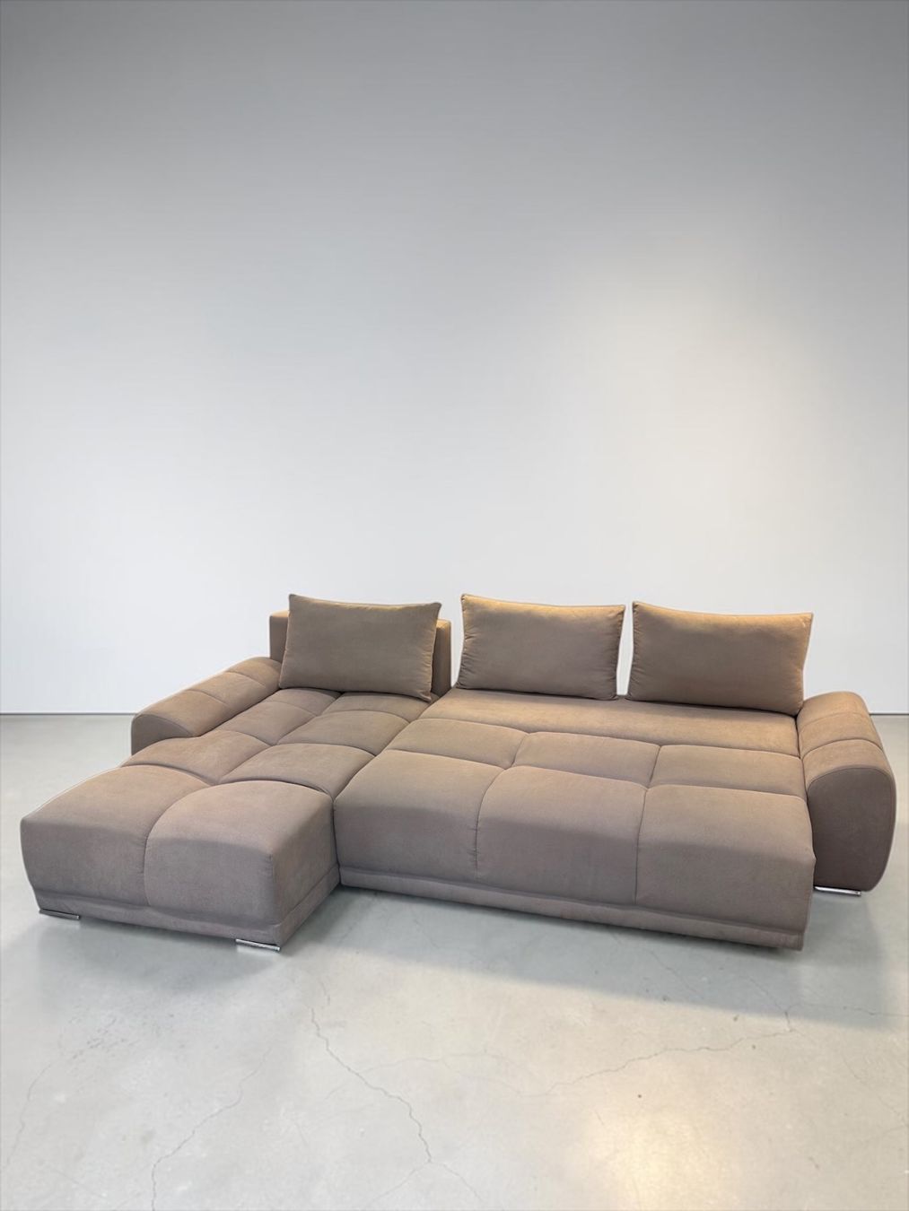 Sofas: Ecksofa Sandbeige mit Schlaffunktion – Gebraucht aus Bachenbülach von Sofalab.swiss 3