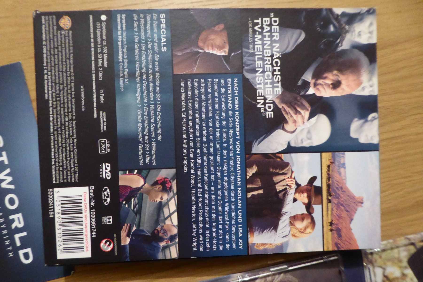 Tutti i DVDs: DVD Westworld Staffel 1 Das Labyrinth Digipack Edition – Usato da Allschwil venduto da Summelsarium 2
